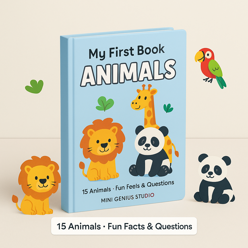 My First Animal Book – 15 Fun Facts & Questions (Digital PDF)