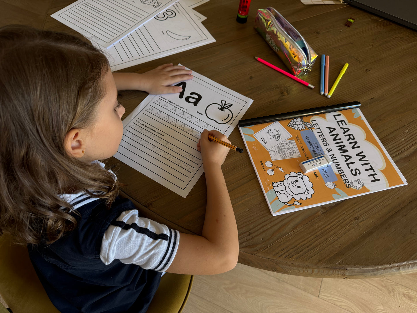Alphabet Tracing Worksheets for Kids – 52 Printable Pages