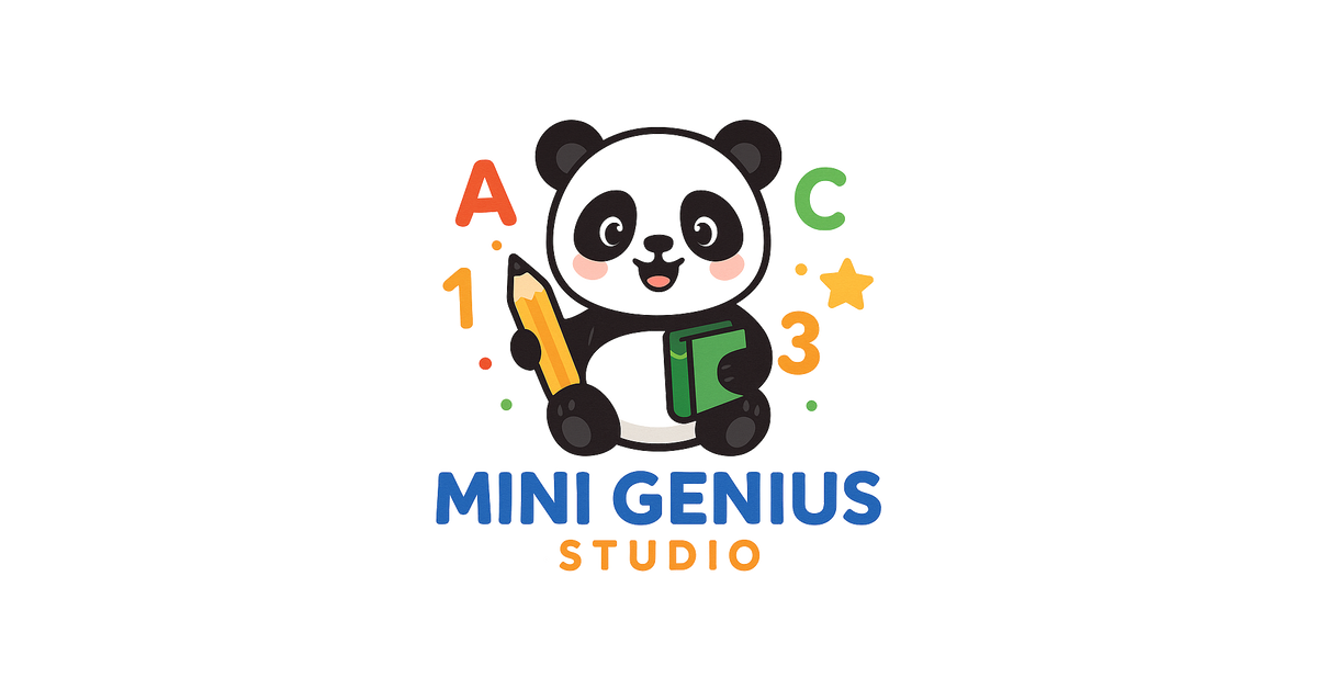 Mini Genius Studio – Printable Worksheets for Kids (Ages 4–6)